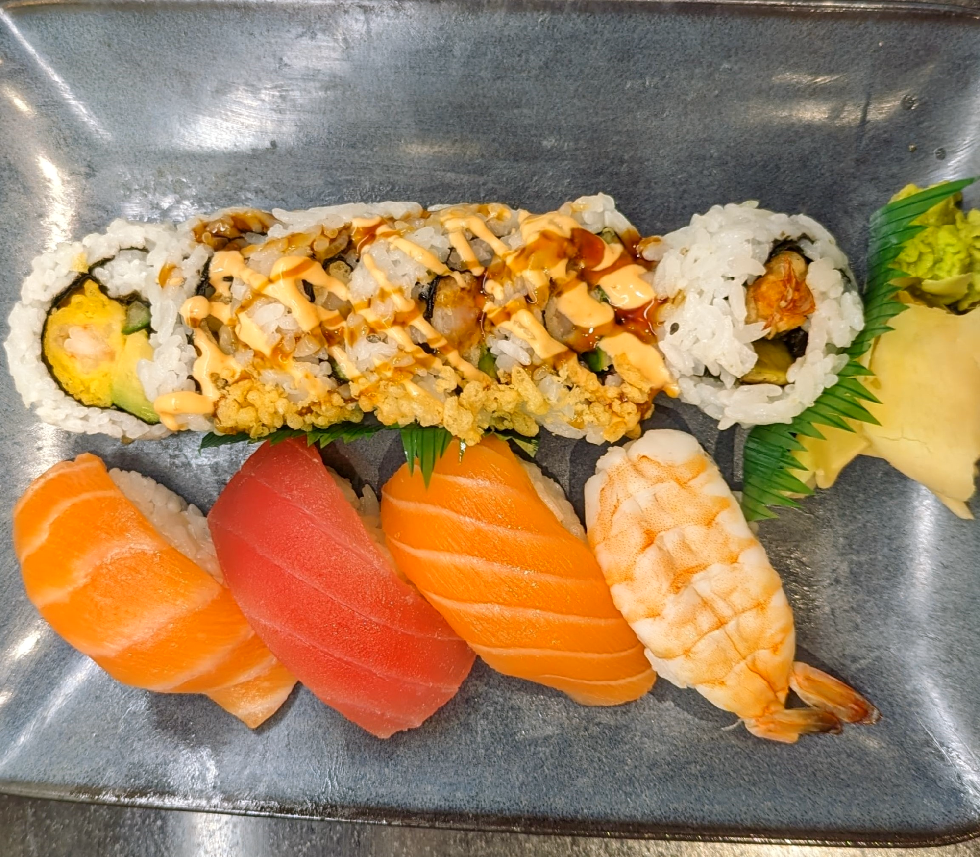 Sushi Combo B with Dynamite Rolls