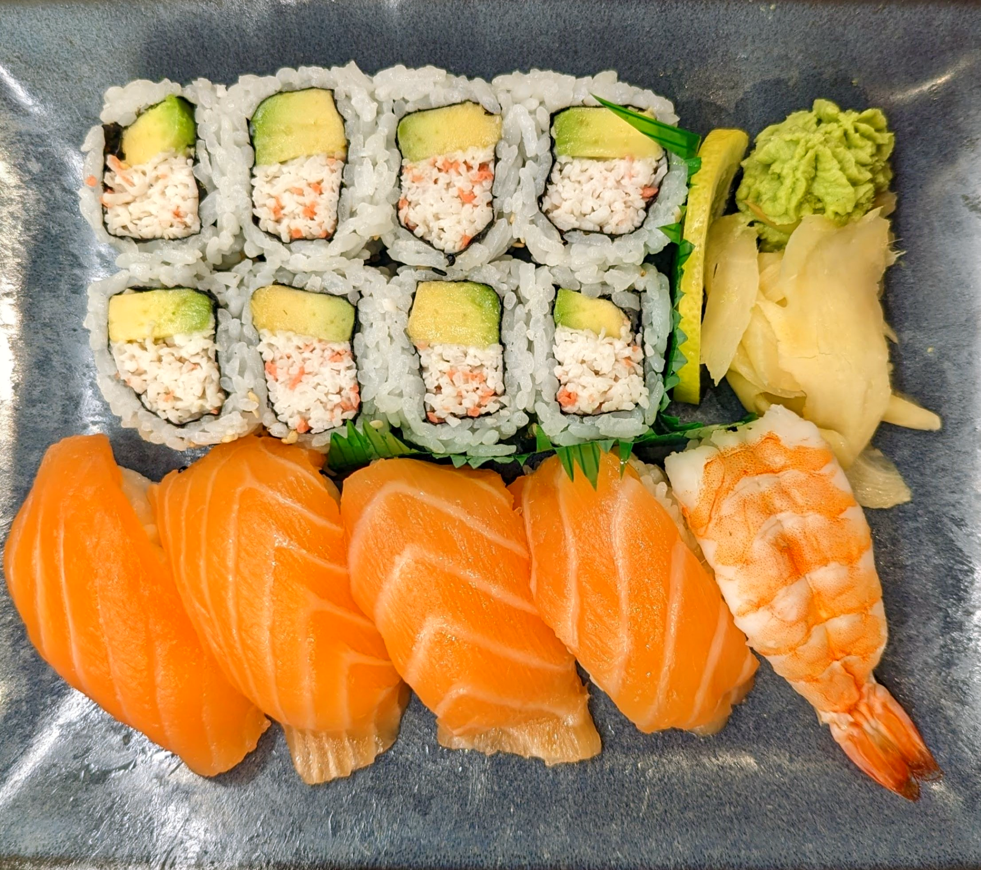 Sushi Combo with Crab Salad Rolls