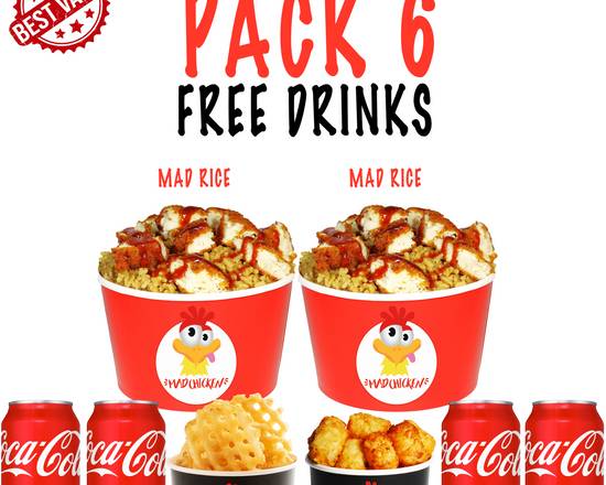 MAD PACK 6 ( FOR 2 PEOPLE )