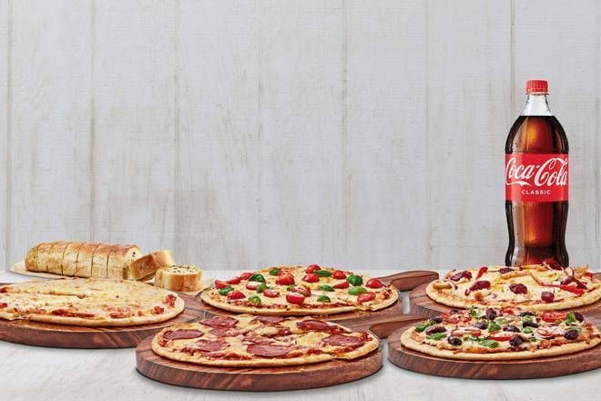 Any 5 Lrg Pizzas + Gb + 1.25L Drink