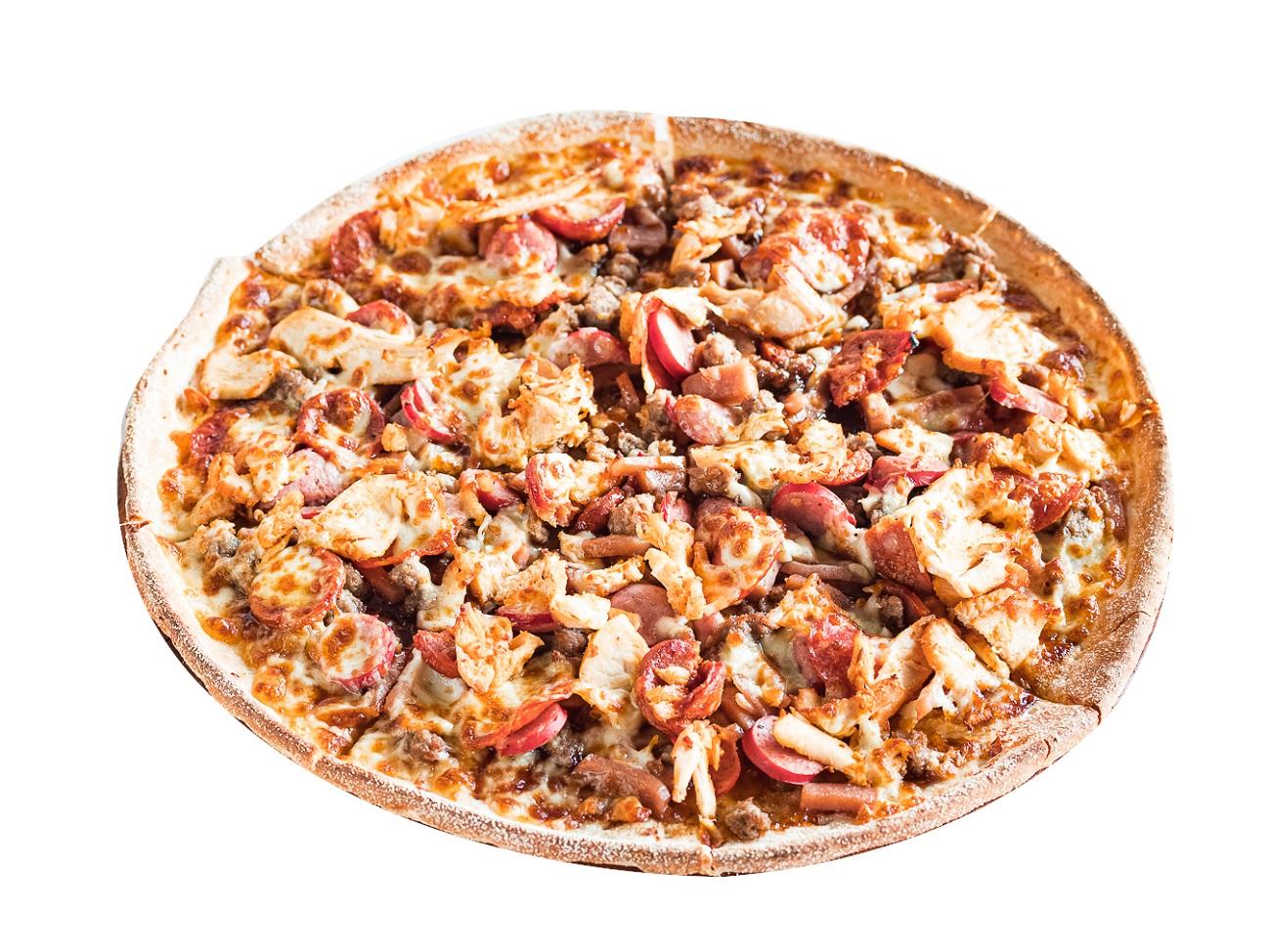 Mad Meat Deluxe Pizza