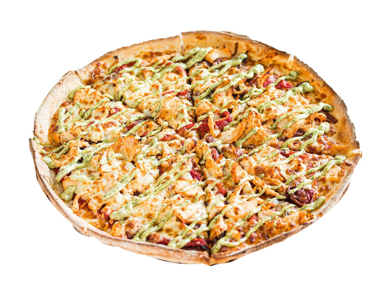 Mad Pesto Chicken Pizza