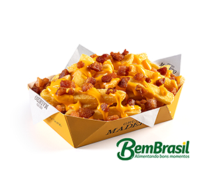 Batatas Fritas Com Cheddar E Bacon