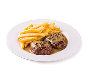Filé Mignon Com Molho De Pimentas Verdes