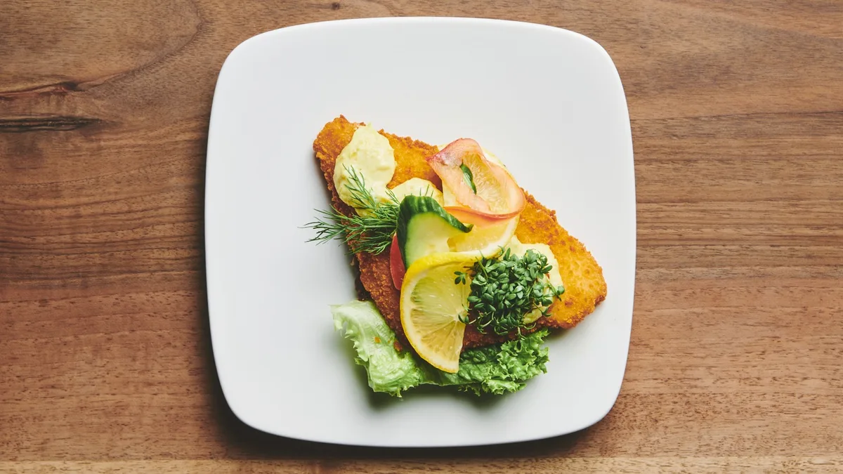Luksus fiskefilet med remoulade og citron