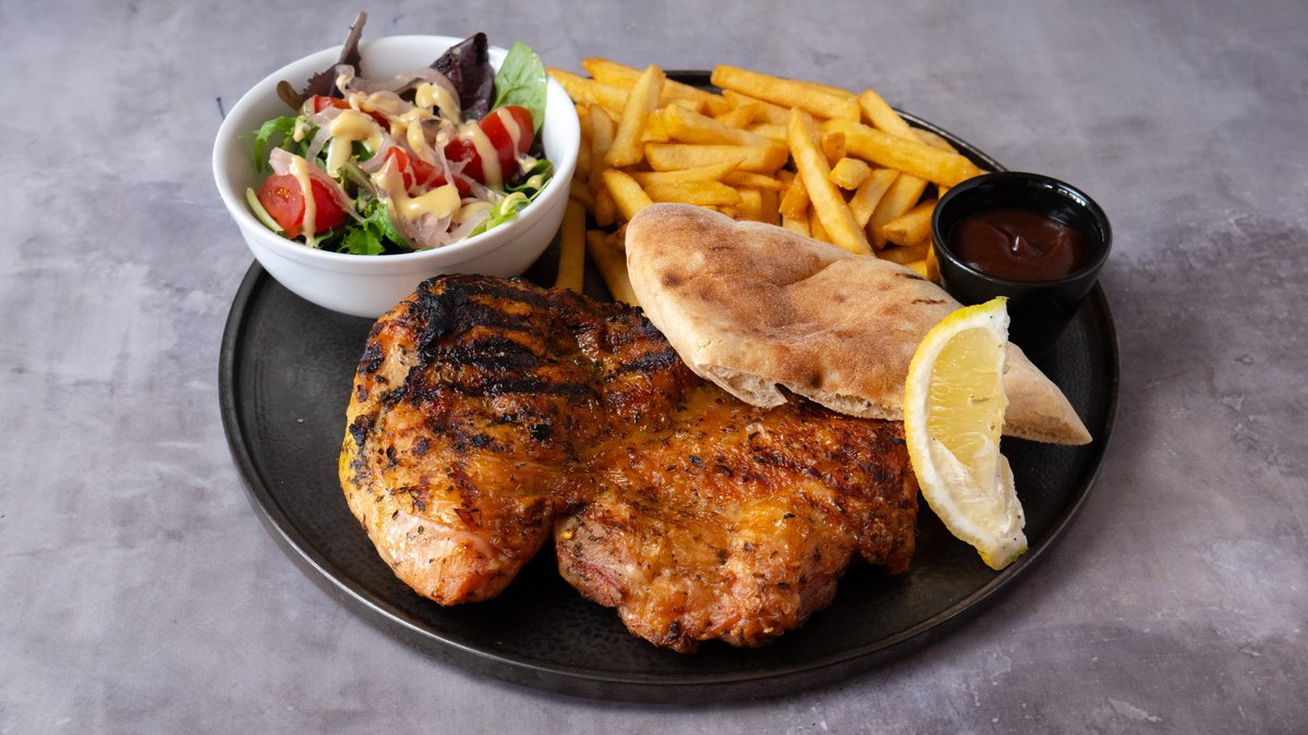 Grilled Half Thyme Marinaded Chicken