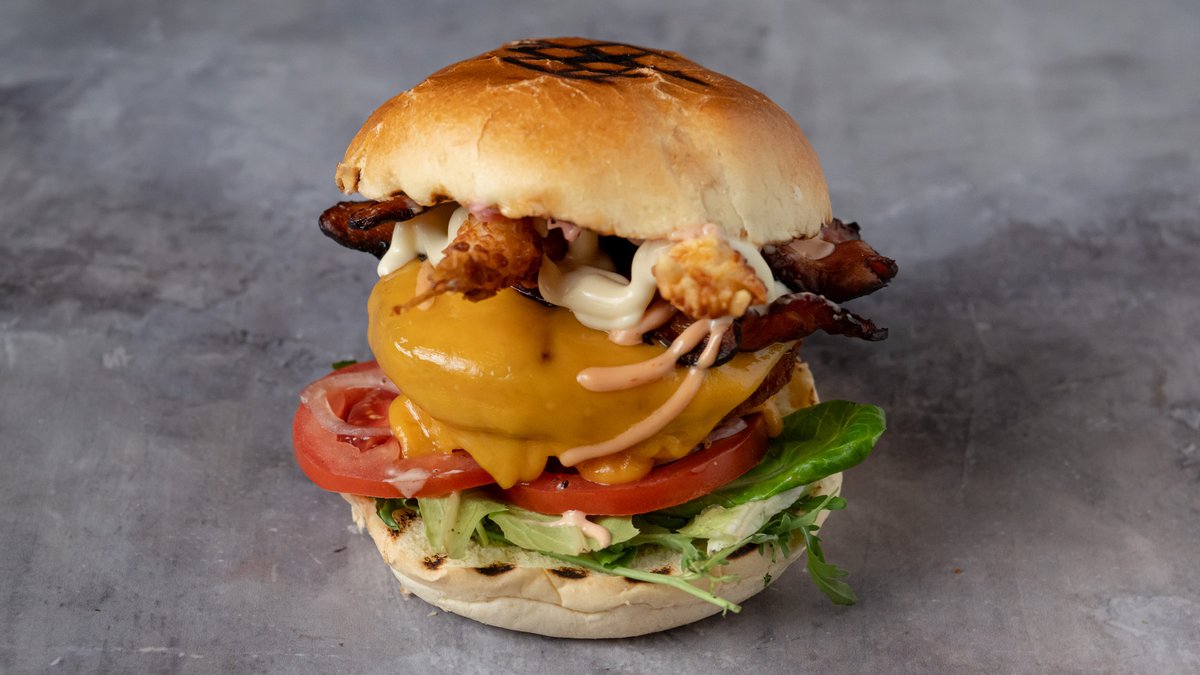Surf and Turf but Different Chicken Burger