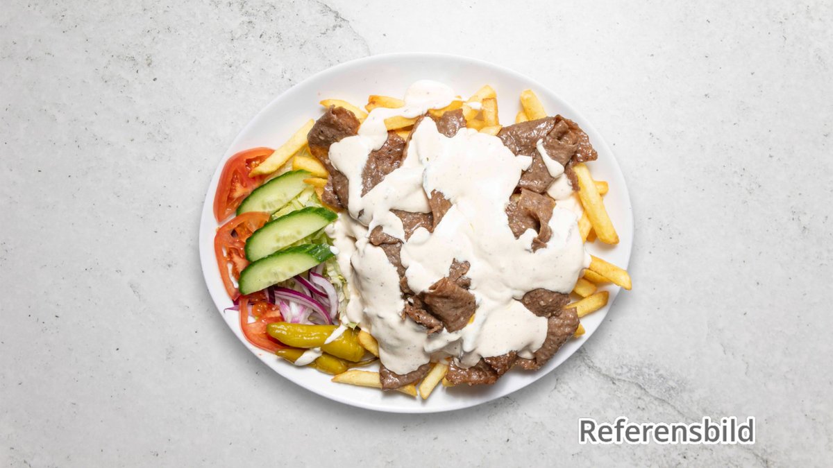 Kebabtallrik and Pommes