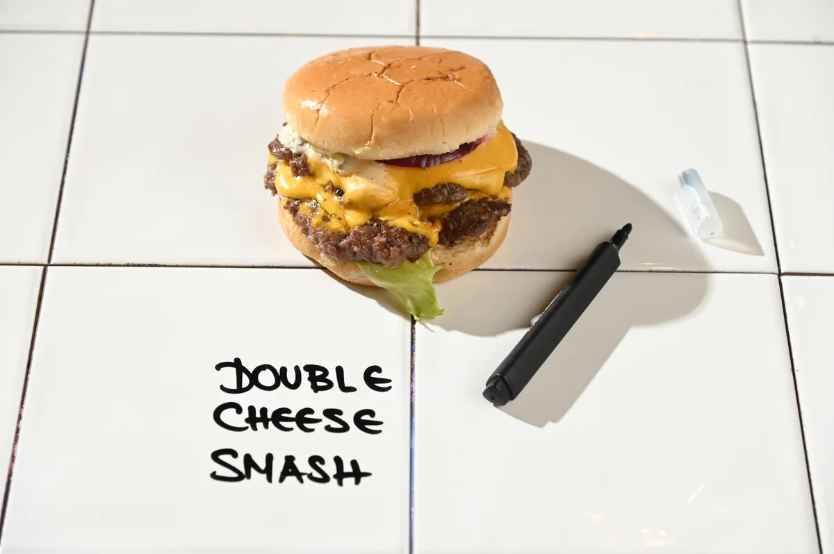 Dabl smash cheeseburger
