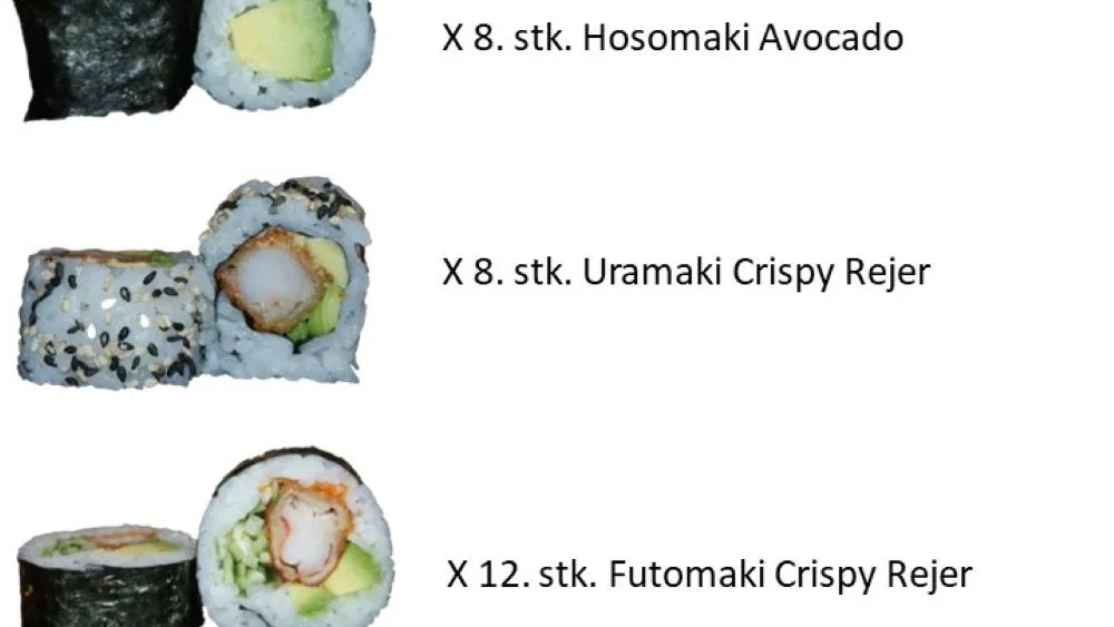 Crispy reje menu (28 stk)