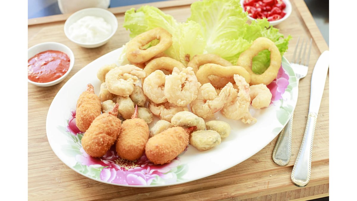 Mixt fructe de mare  pane