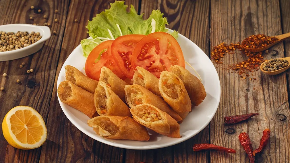 Fried Spring Rolls with vegetables