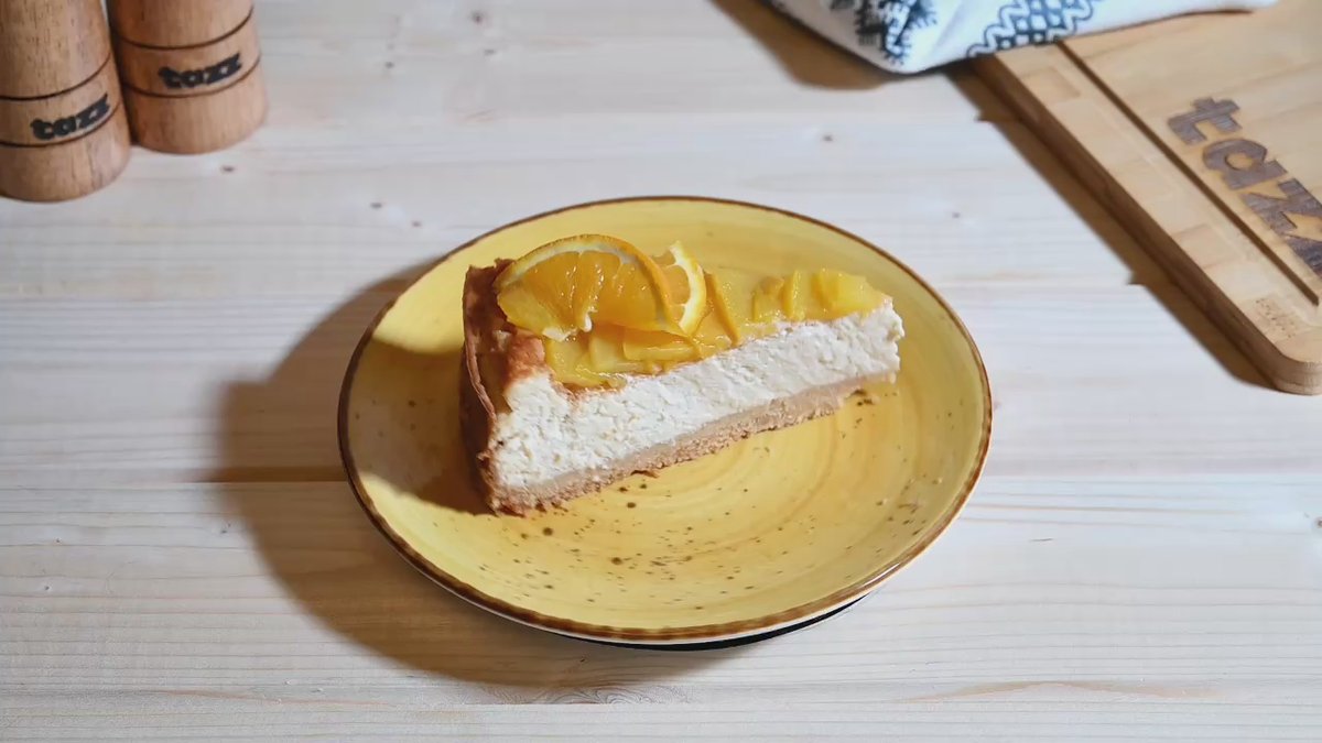 Cheesecake peach