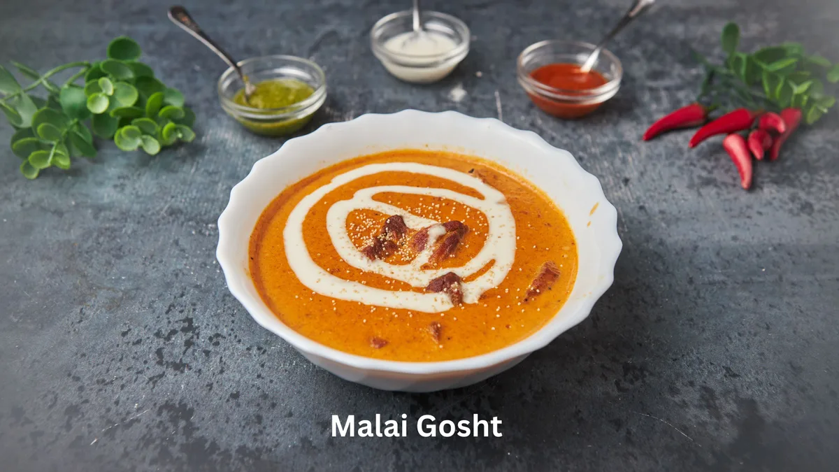 Malai Gosht and Rice