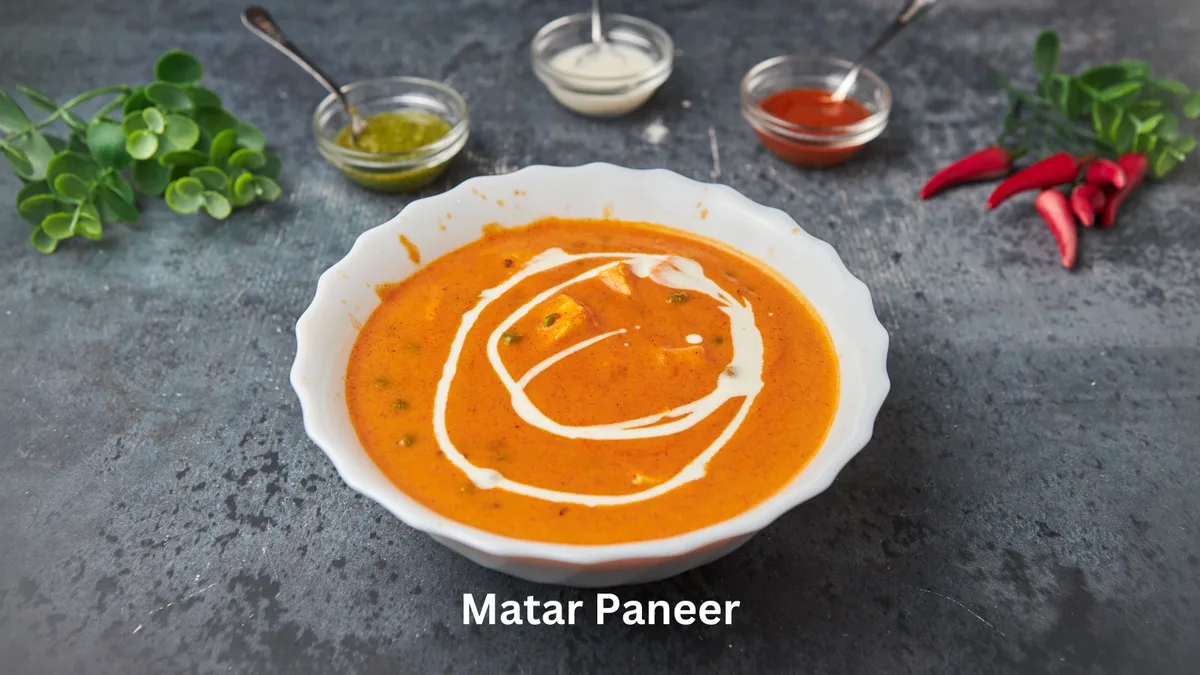 Matar Paneer and Rice