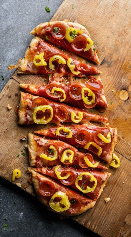 Hot honey pepperoni flatbread