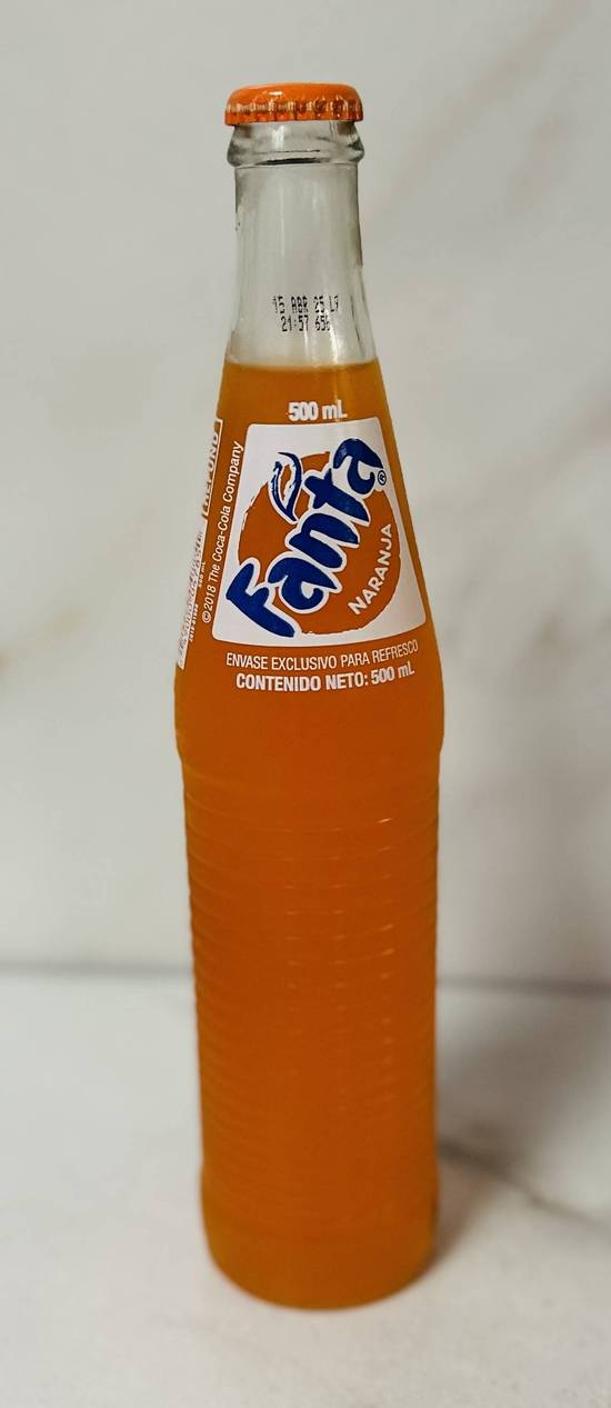 Fanta Orange Glass Bottle