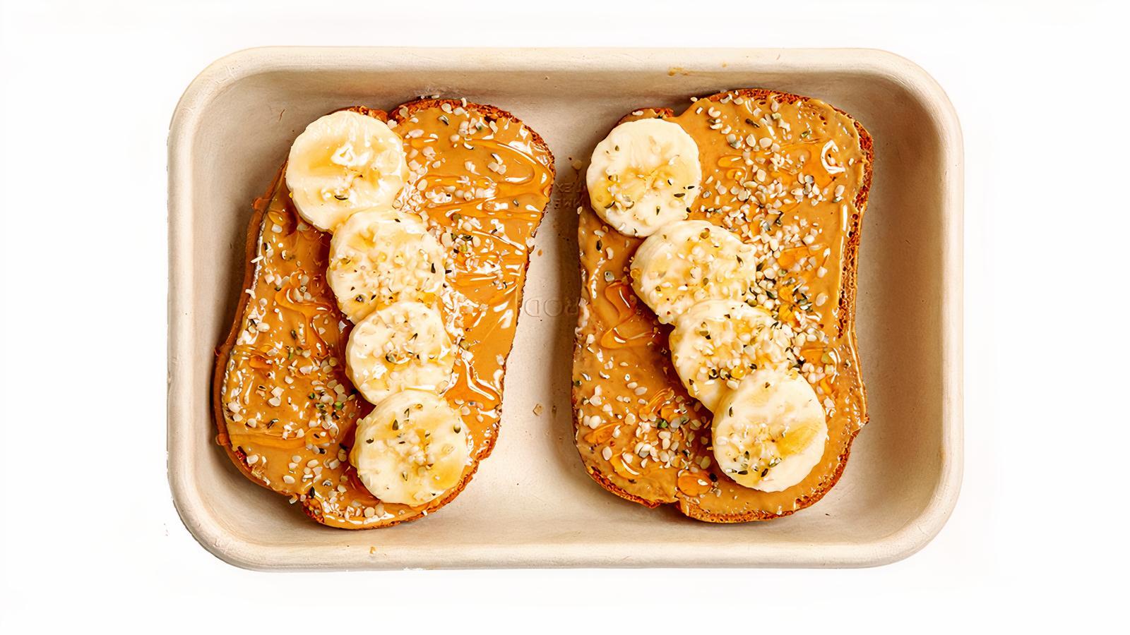 Peanut Butter Banana Toast - 2 Slices