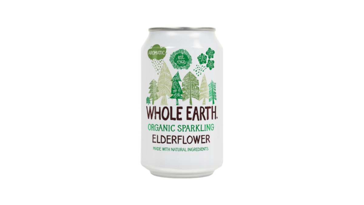 Whole earth okus organic sparkling elderflower