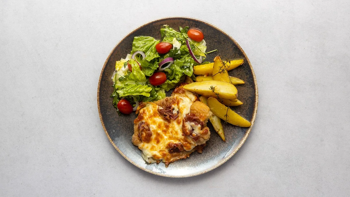 Wieprzowina z zapiekaną mozzarellą