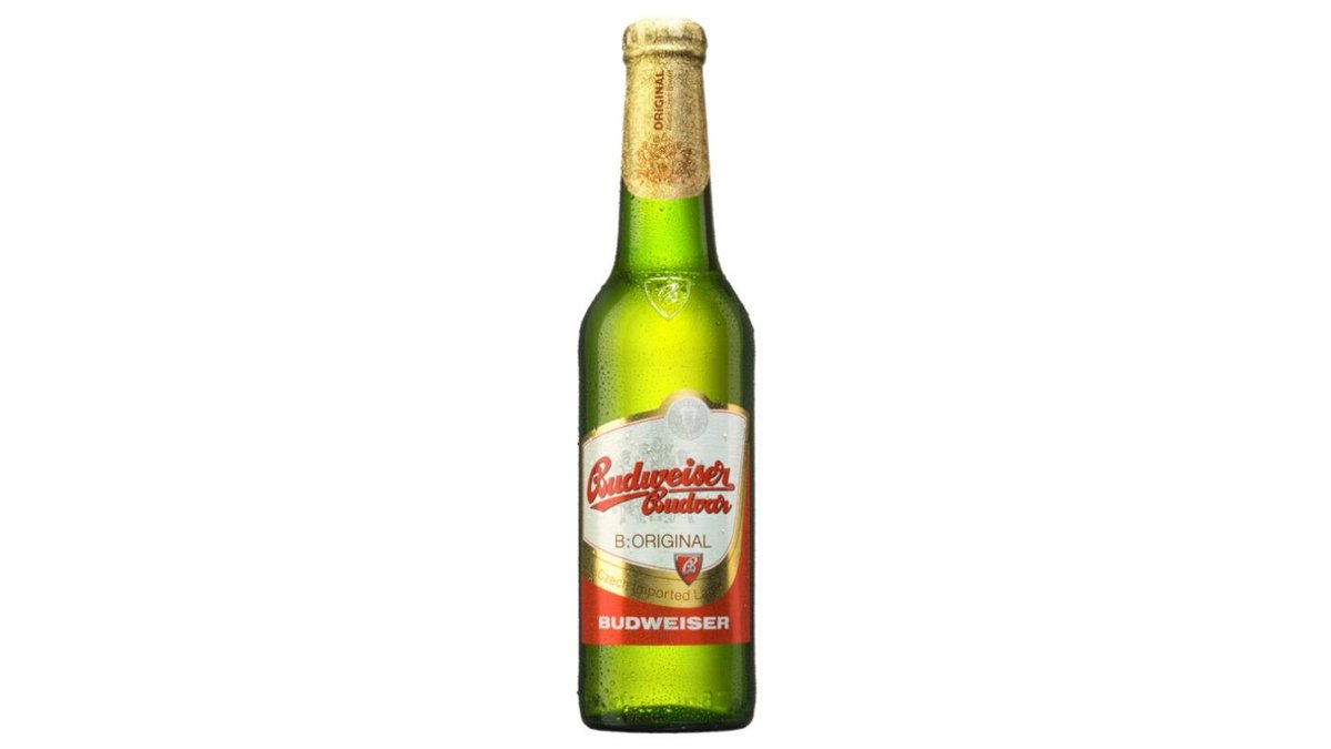 Budweiser svetli 0,33l