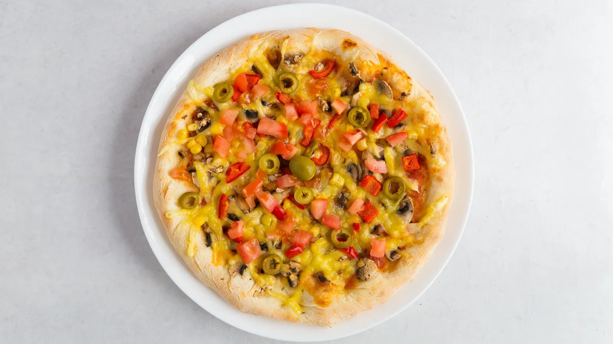 Vegeteriana pizza 25cm