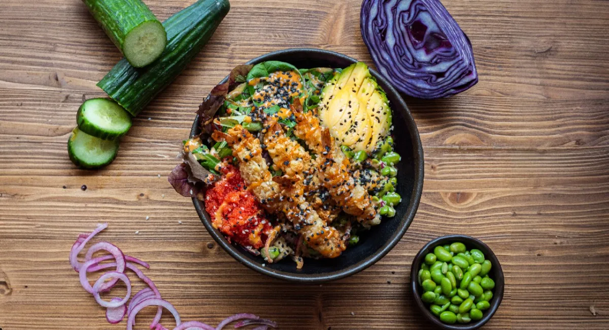 Moana Tempura Shrimps Bowl (pikant)