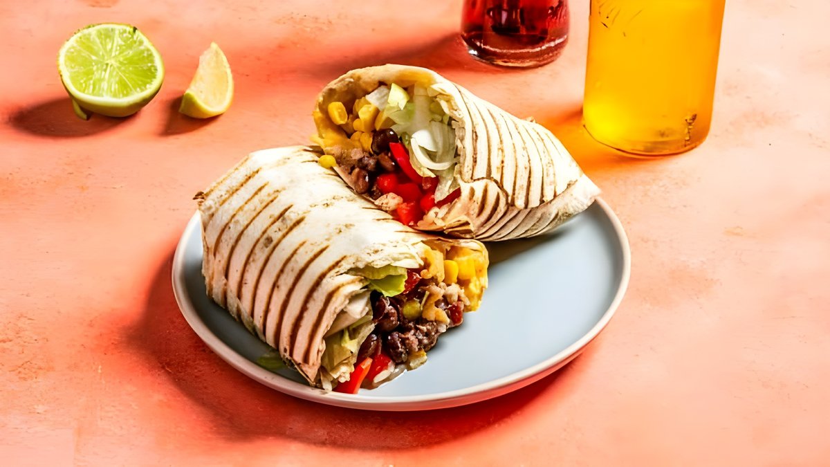 Cheesy Pulled Pork Burrito