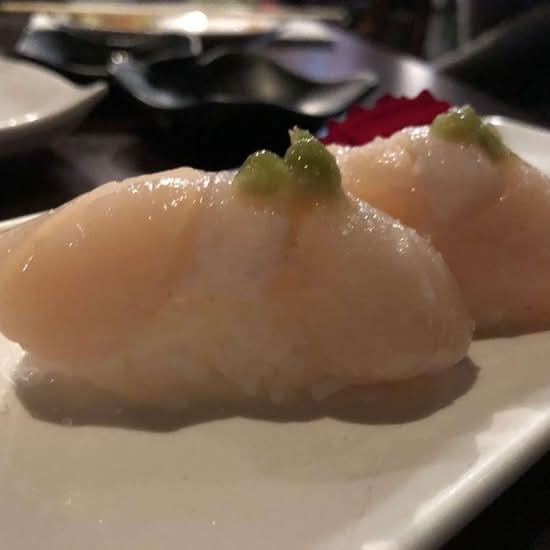 Jumbo scallop sushi