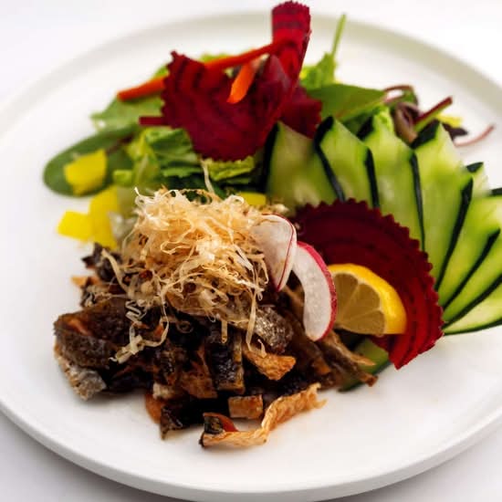 Salmon Skin Salad