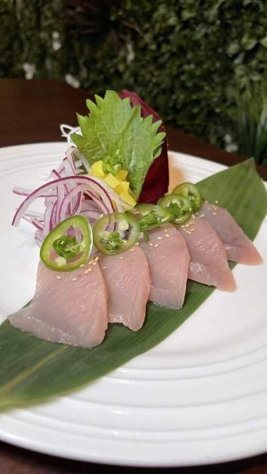 Yellowtail sashimi