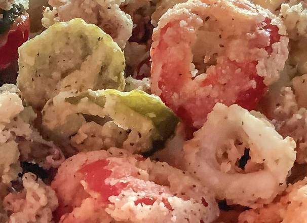 Fried Calamari and Spicy Cherry Peppers