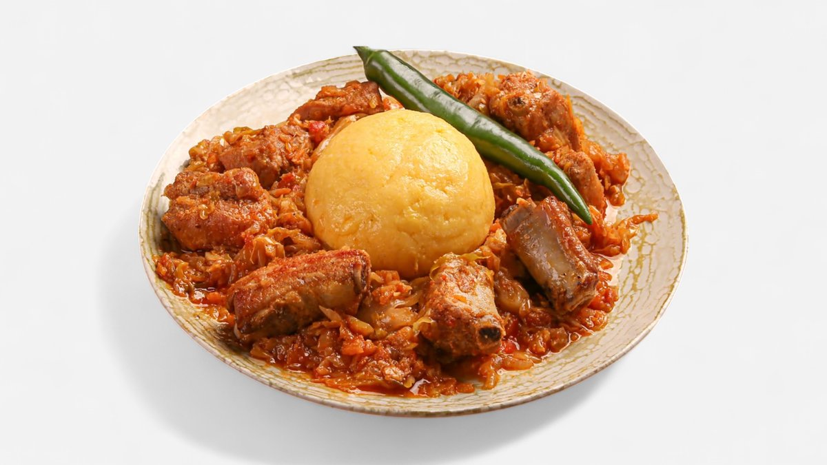 Coaste de porc cu varza calita si mamaliga