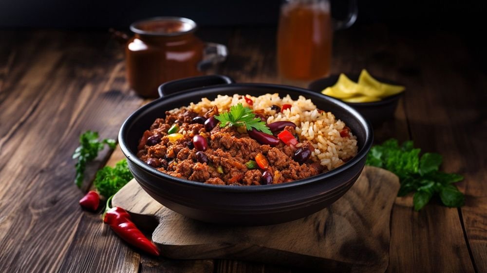 Chili con Carne mit Beilage