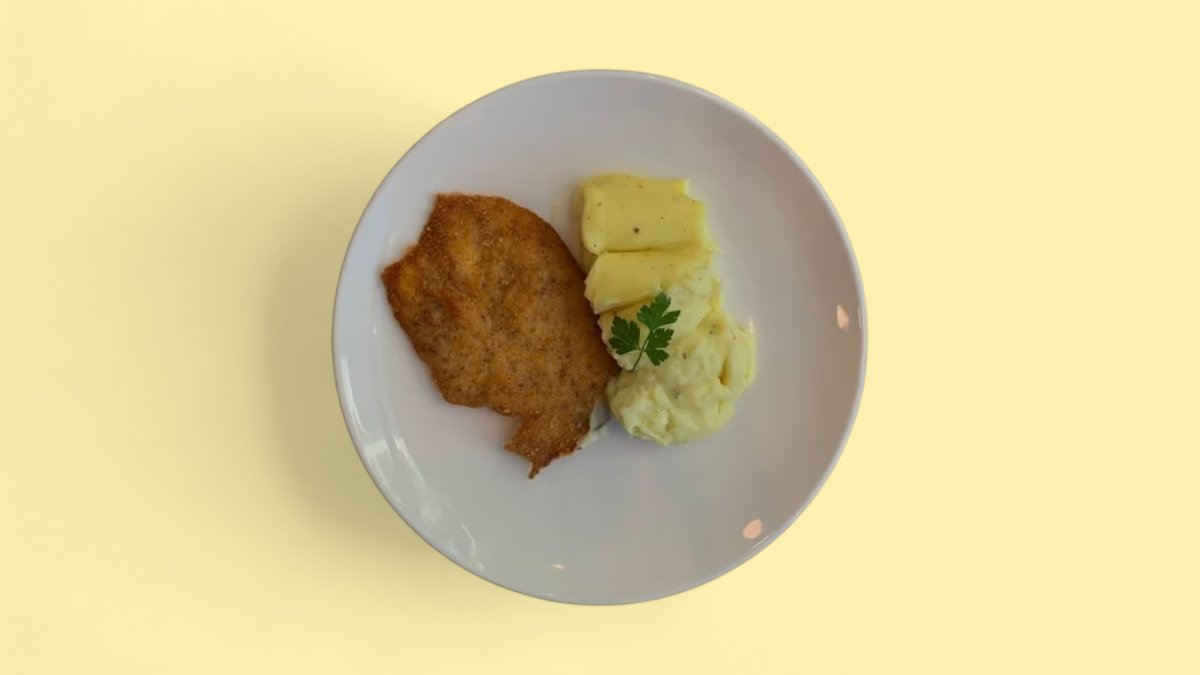 Mashed Potatoes with Cutlet
