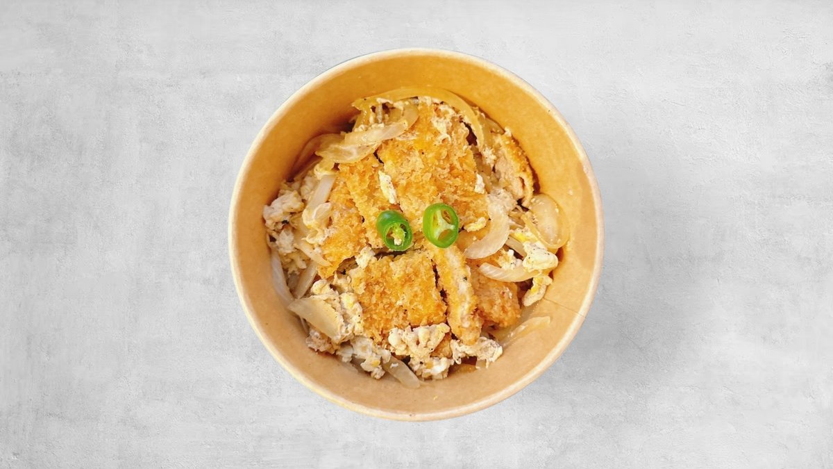 Pork cutlet with rice (가츠돈)