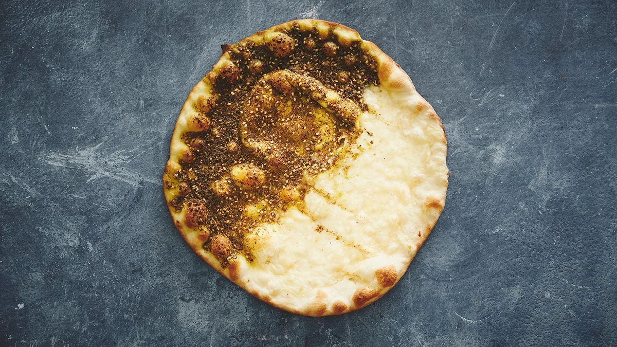 Manaish med zaatar mix (V)