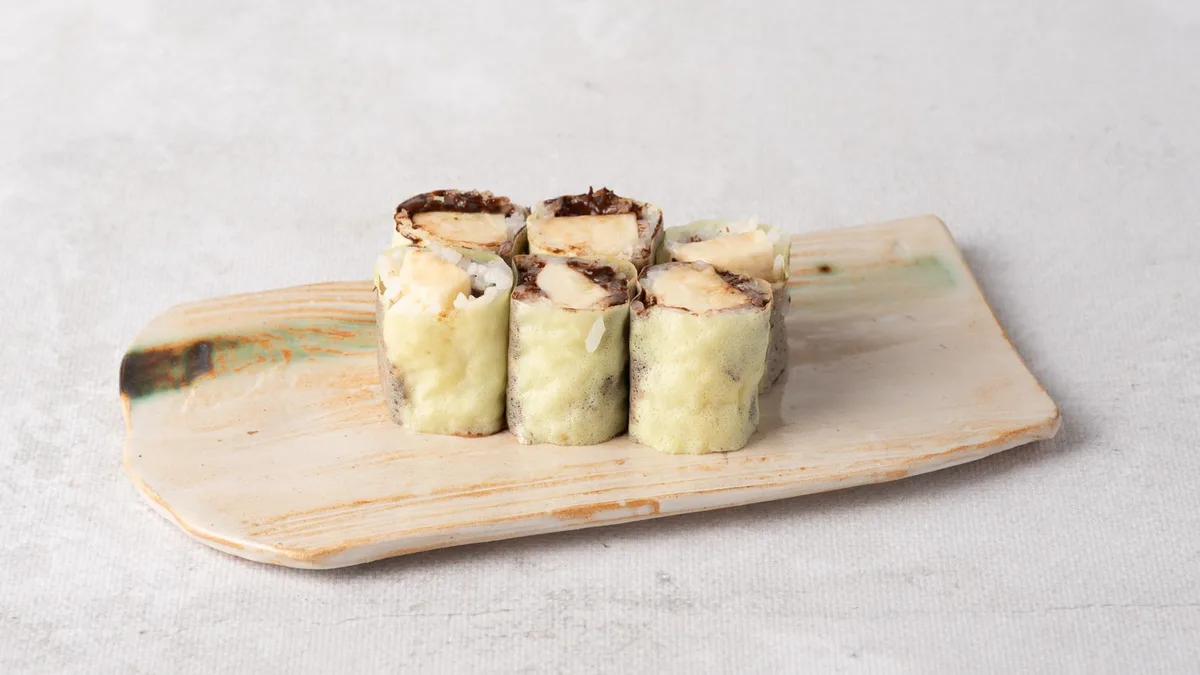 Hosomaki banan w tempurze