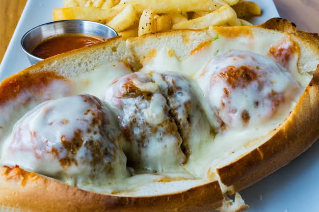 Meatball Parmigiana Sub
