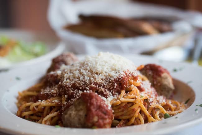 Spaghetti con Polpette L