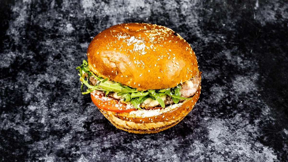 Crispy tortilja burger