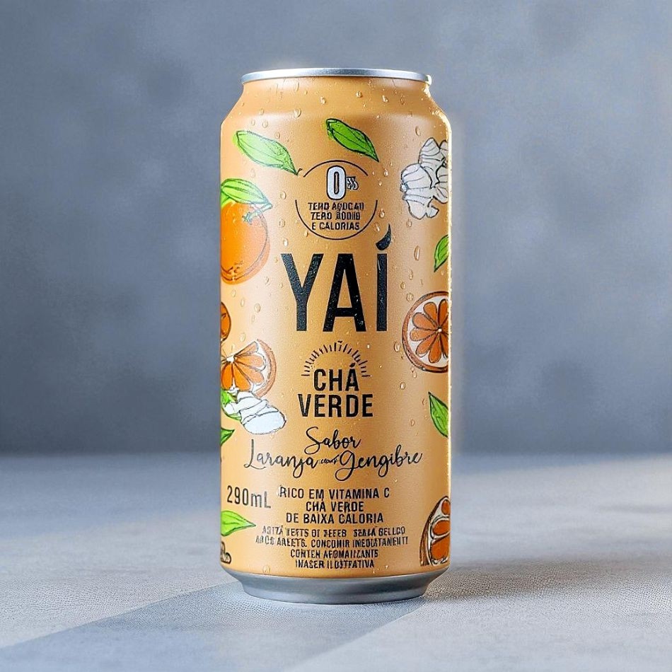 Chá Verde de Laranja com Gengibre Yaí 290 ml