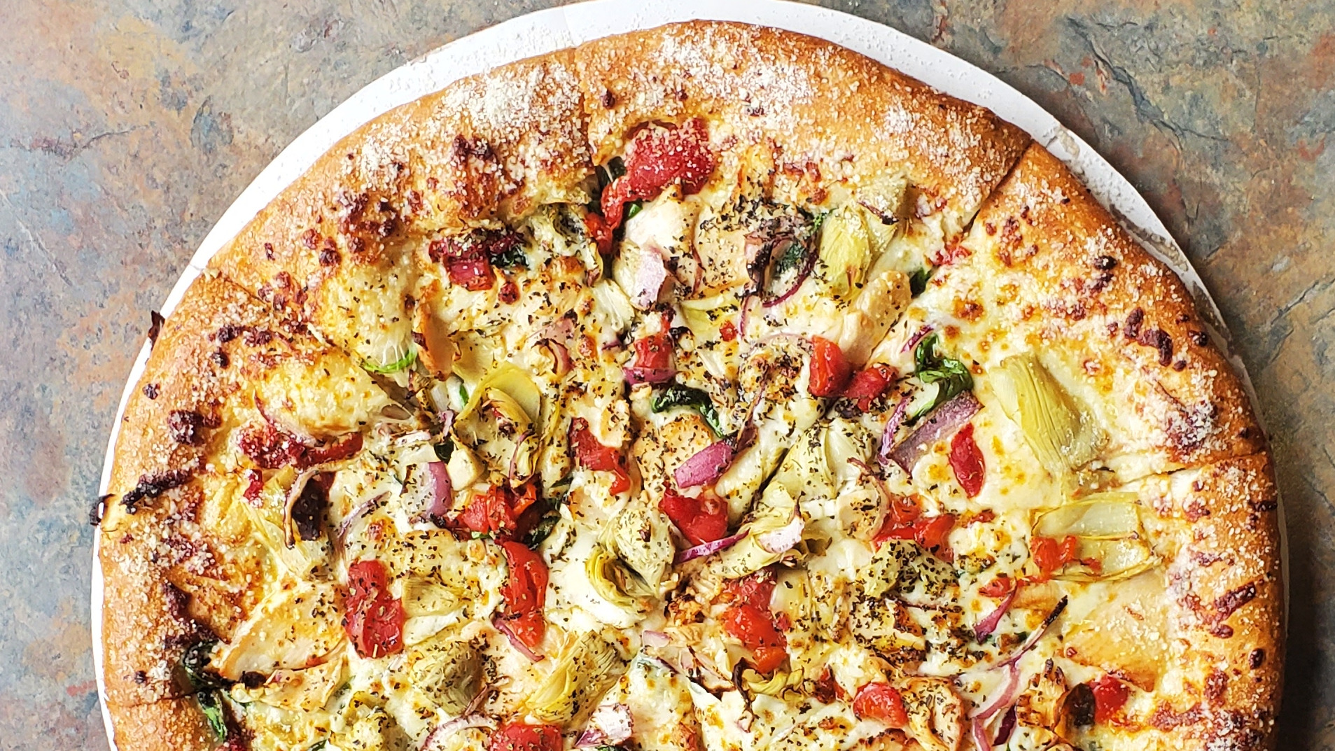 Chicken Artichoke Pizza
