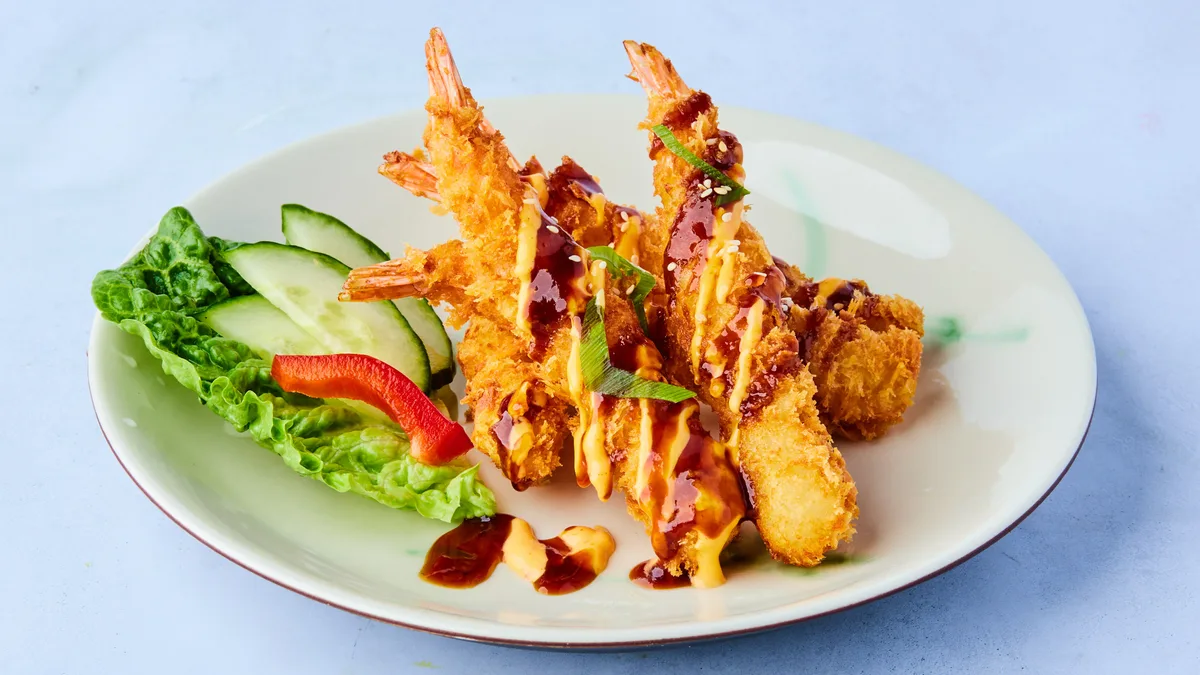 1. Scampi Tempura (5 stk)