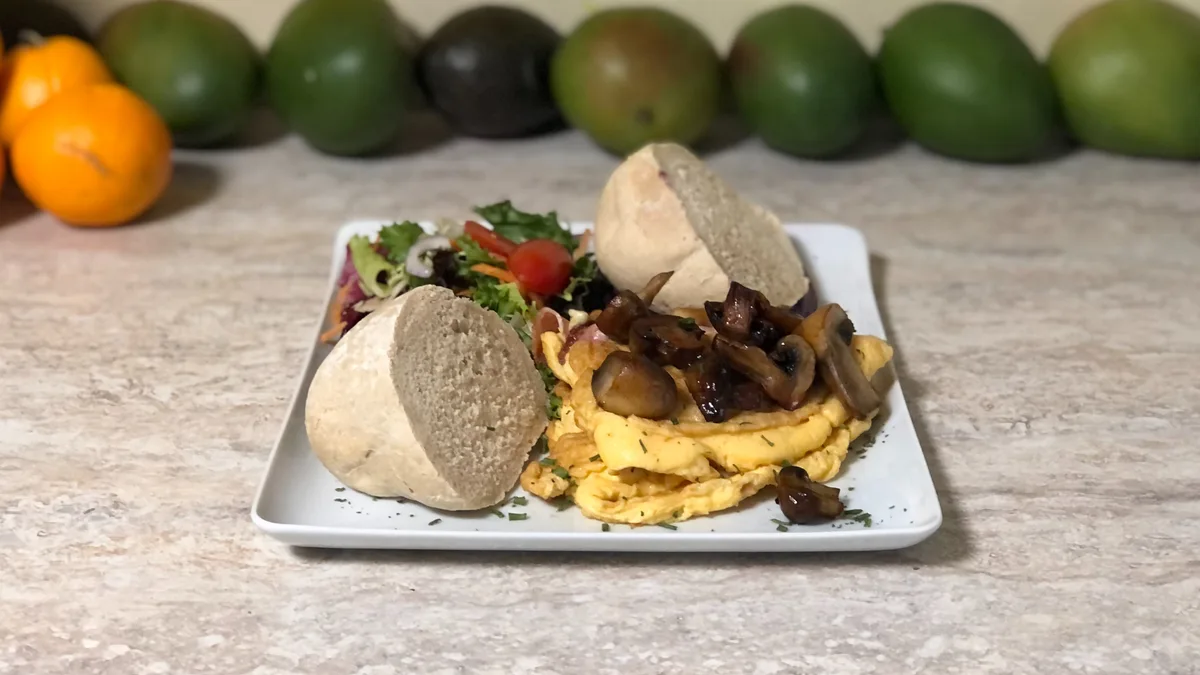 Gombás omlett