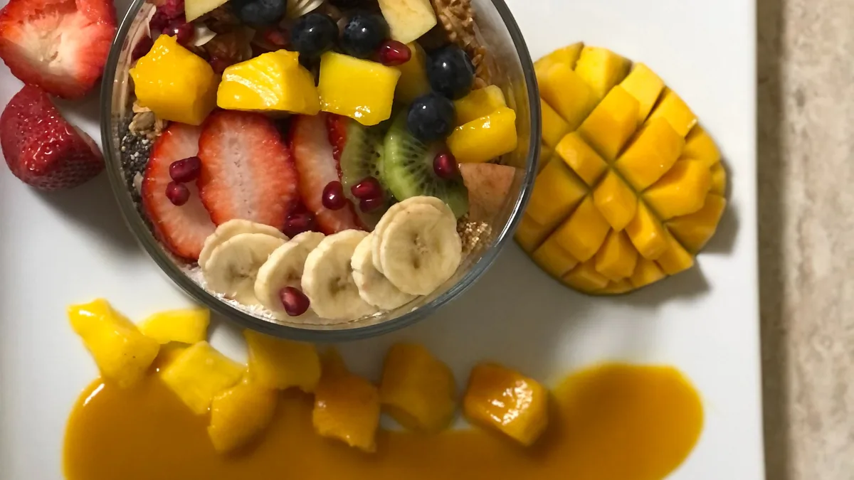 Mangó, kiwi - bowl