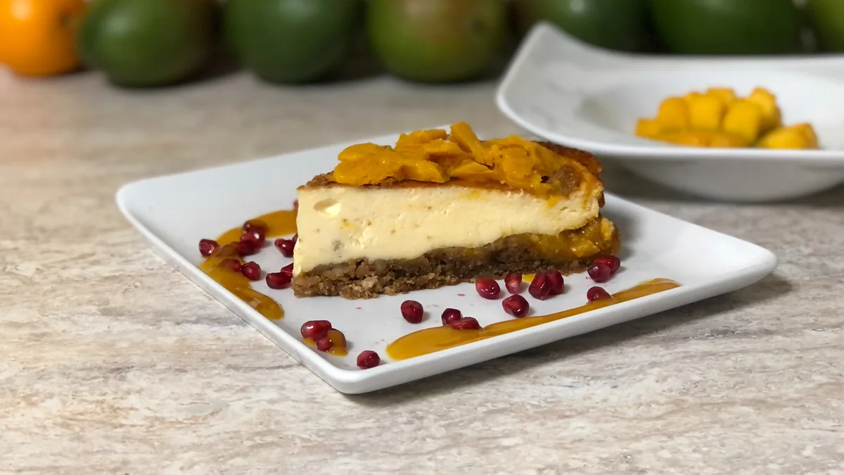 Mangós sajttorta