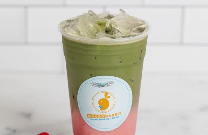 Strawberry Matcha Latte 草莓抹茶拿铁