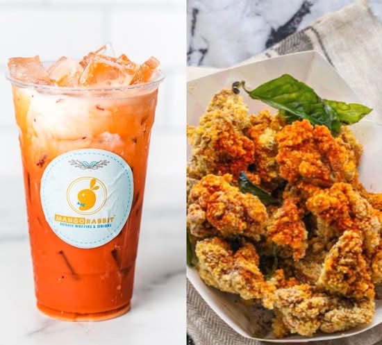 Thai Tea + Popcorn Chicken (M) 泰式奶茶+鹽酥雞 (中份)