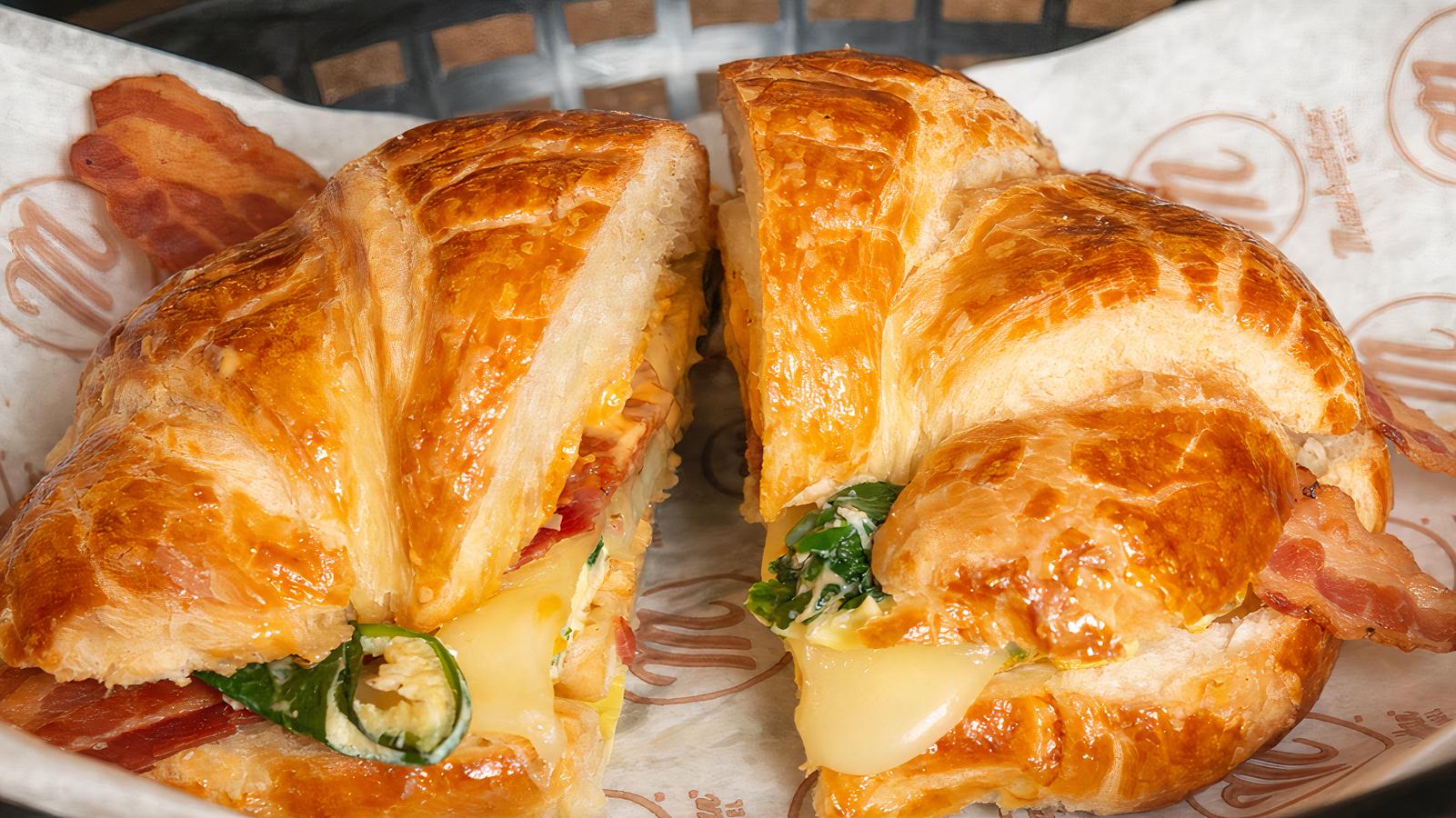 Spinach Bacon Croissant